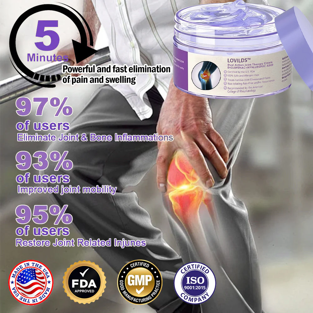 👩‍⚕️LOVILDS™ 7 Day Rapid Joint & Bone Therapy Cream USA Orthopedics (AAOS) Approved-1