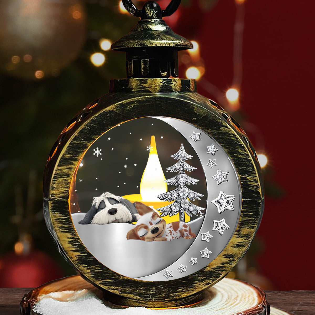 Beside You - Personalized Custom 3D Effect Christmas Lantern